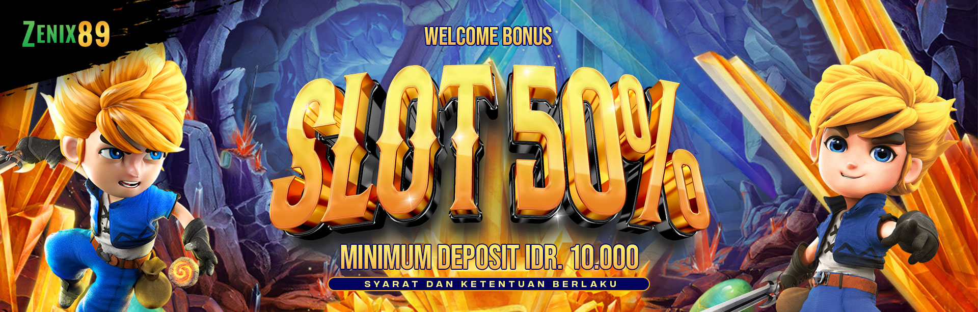 Welcome Bonus Slot 50% !!!